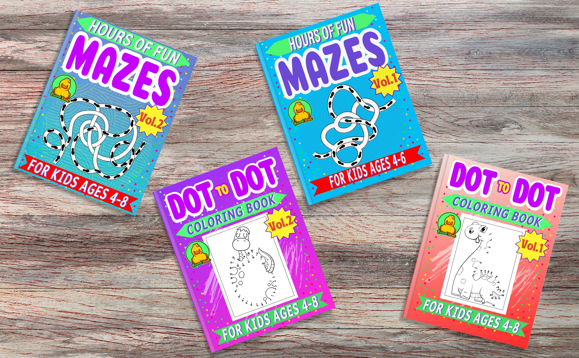 Dot to Dot and Mazes books for Kids