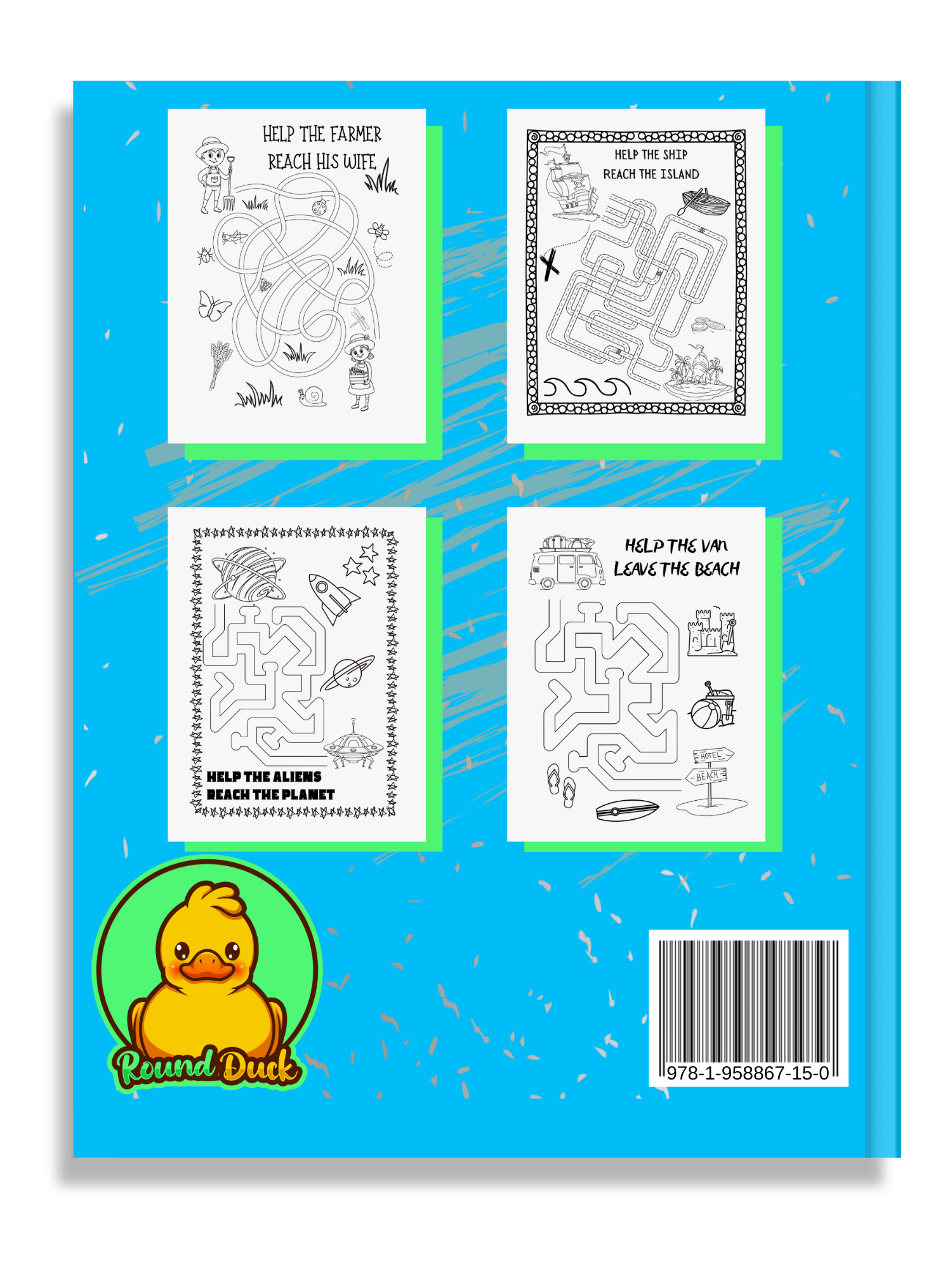 Mazes: Maze Puzzles and Coloring Book for Kids Ages 4-6 | Green (Mazes for  Kids)