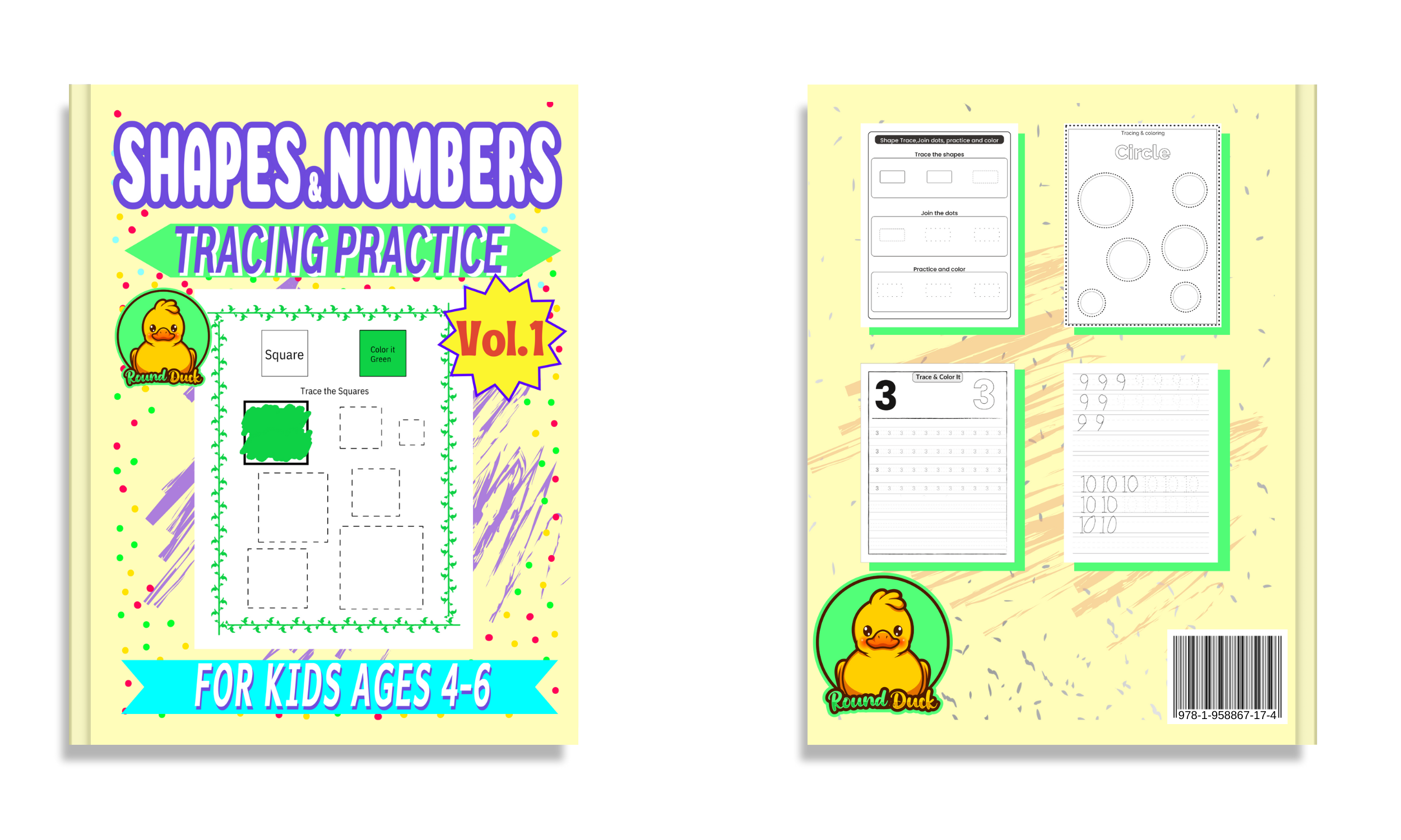 Shapes and Numbers Tracing Books